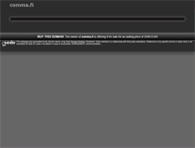 Tablet Screenshot of comma.fi